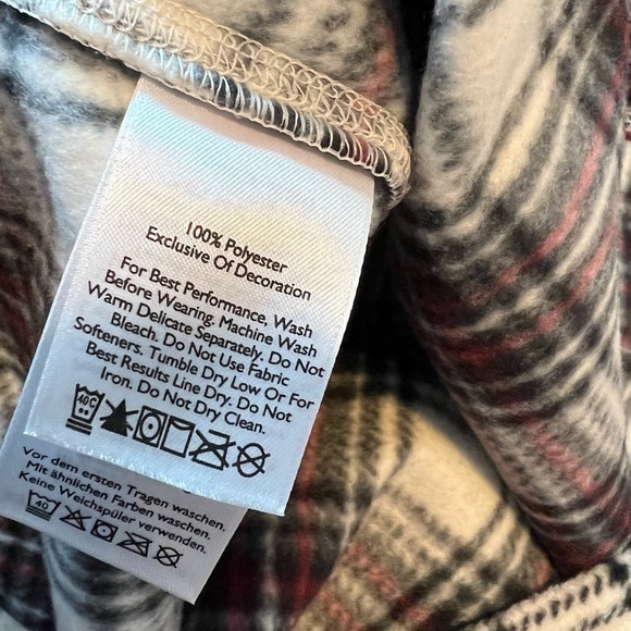 Eddie Bauer Plaid Fleece - Picture 8 of 9